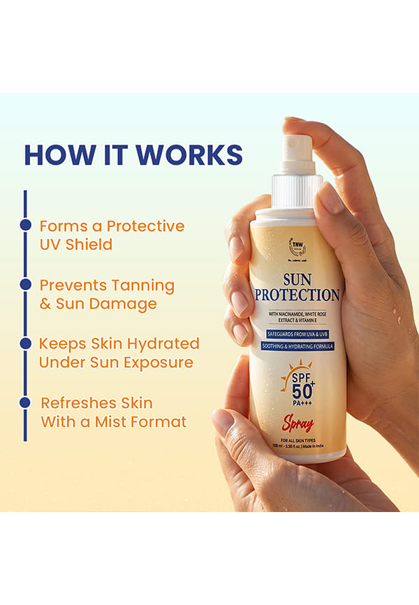 Sunscreen Spray SPF 50 with Niacinamide & White Rose Extract | For Sun Protection Against UVA/UVB | With SPF 50 & PA+++ – thumbnail 4