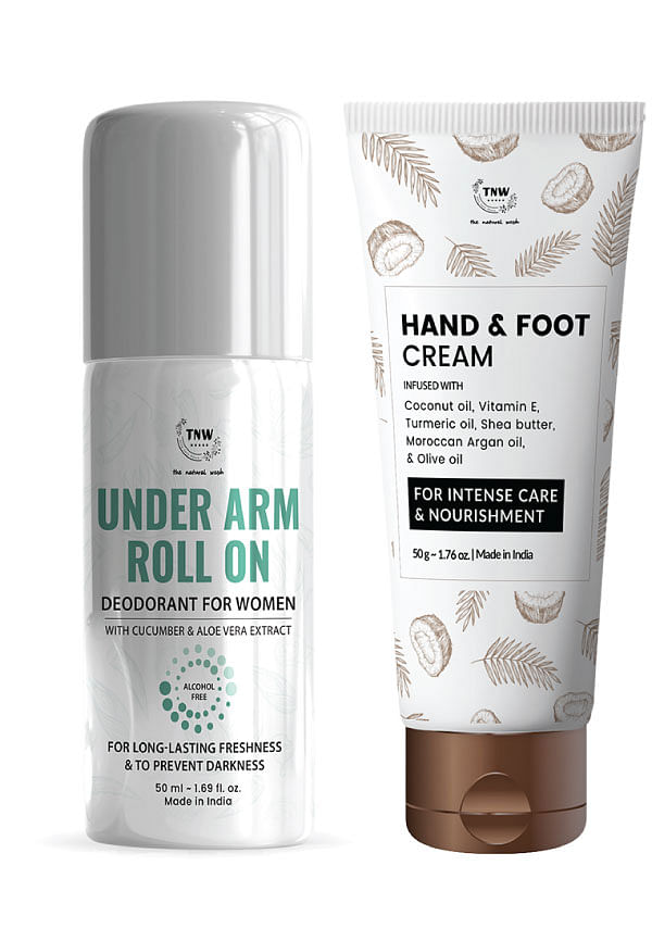 Under Arm Roll On and Hand & Foot Cream