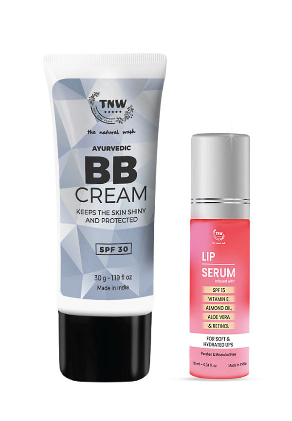 BB Cream & Lip Serum with SPF 30 & SPF 15