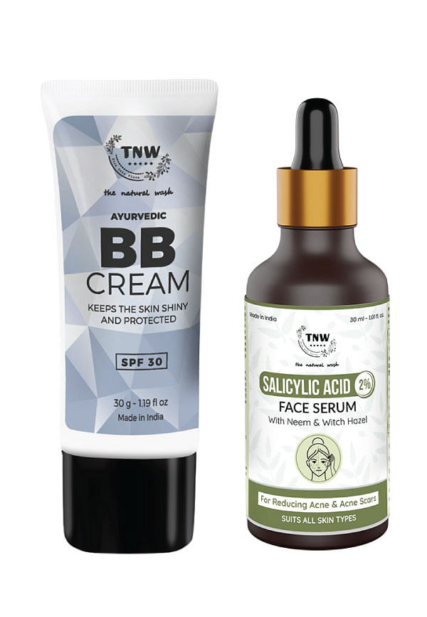 Salicylic Acid Face Serum & BB Cream with Neem Extract & SPF