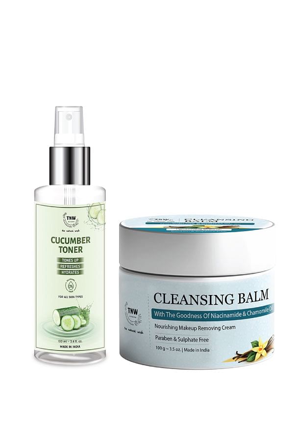 Cleansing Balm & Cucumber Toner for Hydrated Skin