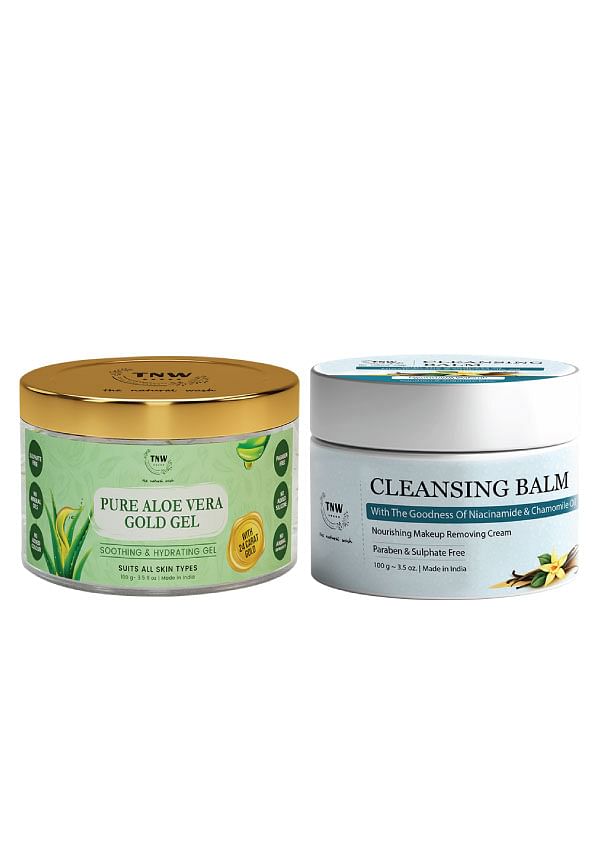 Cleansing Balm & Pure Aloe Vera Gold Gel