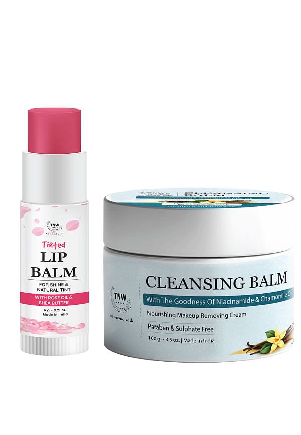 Cleansing Balm and Rose Tinted Lip Balm