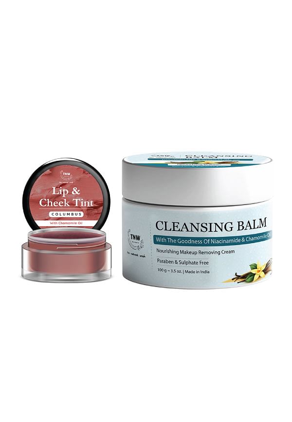 Skincare Cleansing Balm and Columbus Lip & Cheek Tint