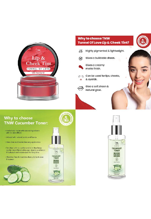 Tunnel Of Love Lip Tint & Cucumber Toner – thumbnail 2