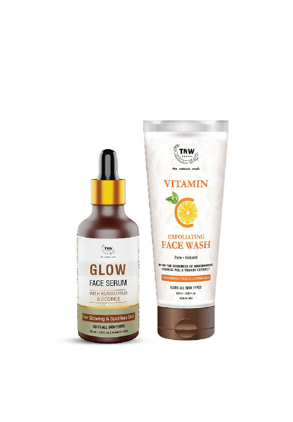 Vitamin C Exfoliating Face Wash & Glow Face Serum
