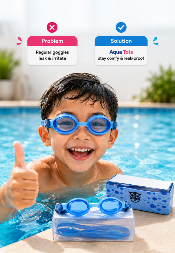 AquaTot Cloth Strap Swimming Goggles – thumbnail 7