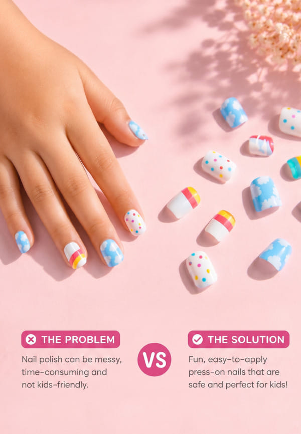 Kid-Sized Stick-on-Nails – thumbnail 2