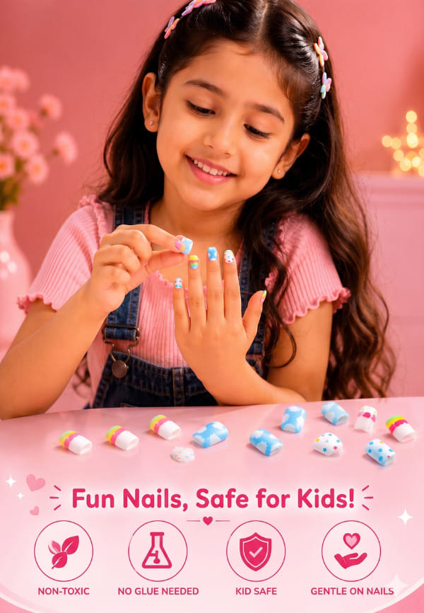 Kid-Sized Stick-on-Nails – thumbnail 3