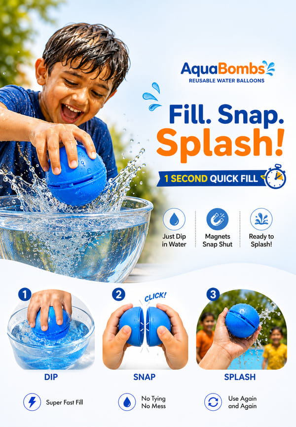 Aqua Bomb Reuseable Water Balloons – thumbnail 8