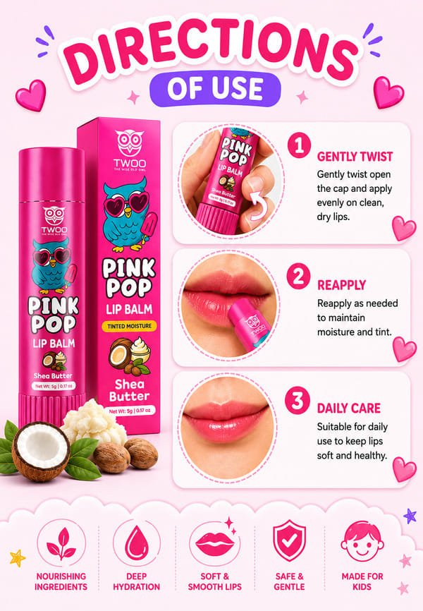 Pink Pop Lip Balm – Shea Butter – thumbnail 7