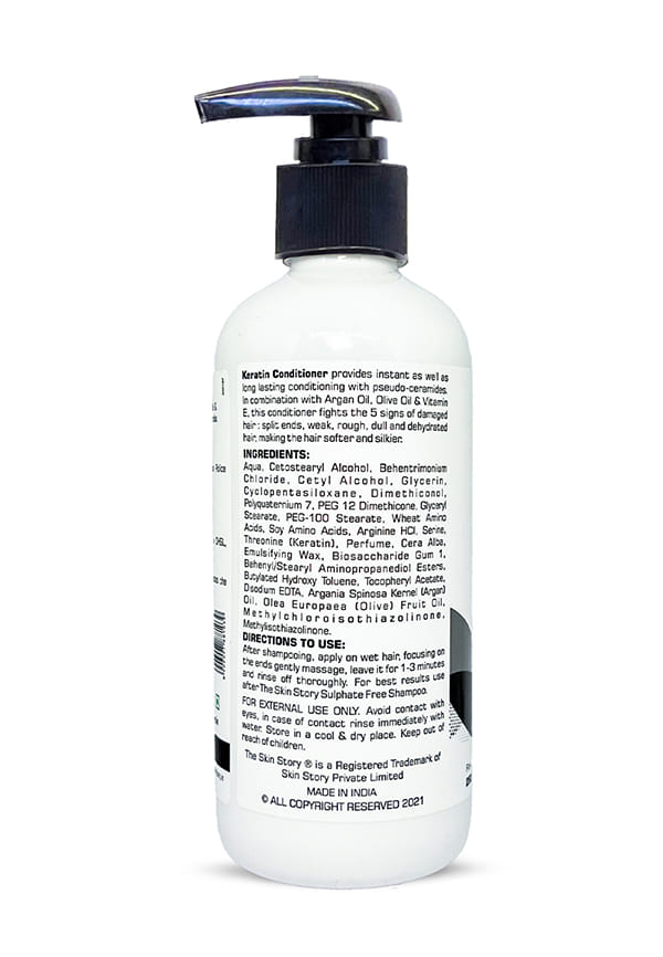 Sulphate Free Keratin Conditioner Enriched With Vitamin E, Argan Oil For Damaged Hair – thumbnail 2