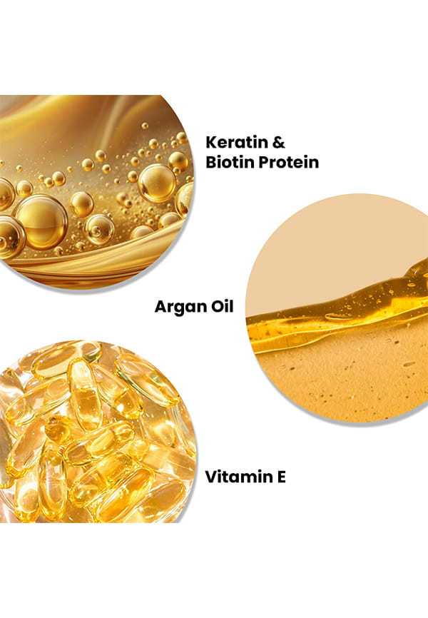 Sulphate Free Keratin Conditioner Enriched With Vitamin E, Argan Oil For Damaged Hair – thumbnail 6