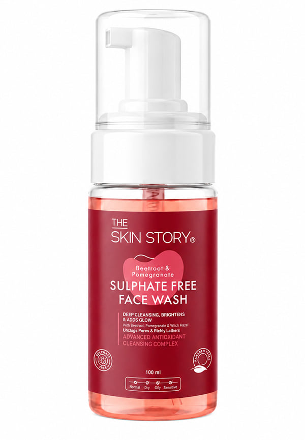 Beetroot & Pomegranate Sulphate Free Foaming Face Wash | Gently Cleanses & Removes Pollutants Beetroot & Pomegranate Sulphate Free Foaming Face Wash | Gently Cleanses & Removes Pollutants