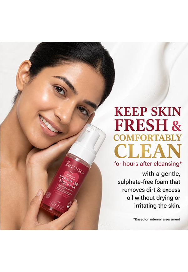 Beetroot & Pomegranate Sulphate Free Foaming Face Wash | Gently Cleanses & Removes Pollutants – thumbnail 2