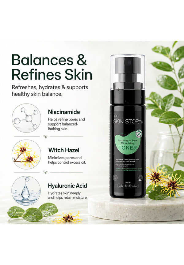 Alcohol Free Soothing & Pore Minimizing Moringa Toner | Tones & Hydrates Skin – thumbnail 3