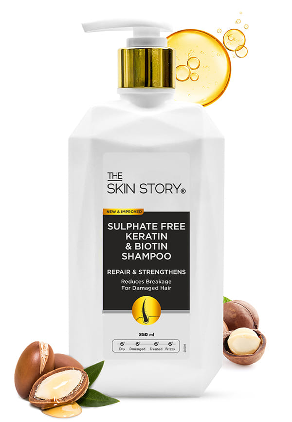 Sulphate Free Keratin Biotin Shampoo For Damaged Hair