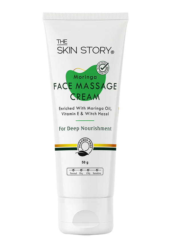 Moringa Face Massage Cream For Deep Skin Nourishment