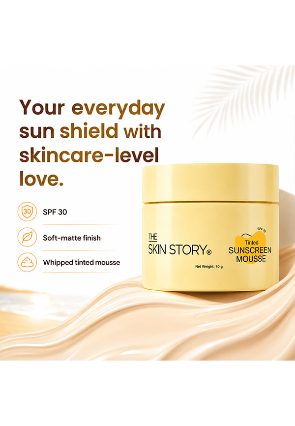 Tinted Sunscreen Mousse SPF 30 PA+++ | Weightless Mousse Texture | For Normal To Dry Skin – thumbnail 2
