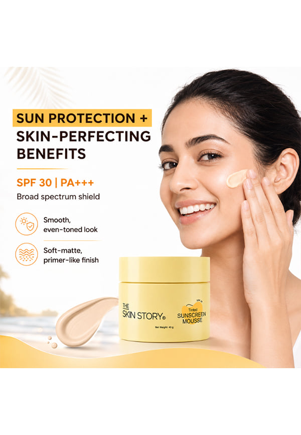 Tinted Sunscreen Mousse SPF 30 PA+++ | Weightless Mousse Texture | For Normal To Dry Skin – thumbnail 3