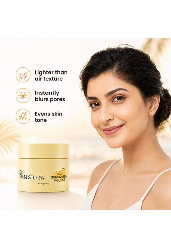 Tinted Sunscreen Mousse SPF 30 PA+++ | Weightless Mousse Texture | For Normal To Dry Skin – thumbnail 6