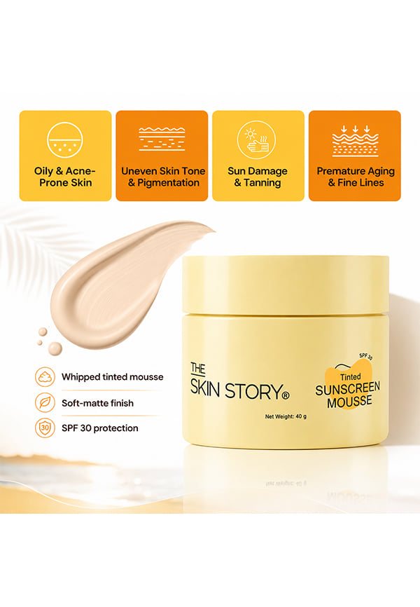 Tinted Sunscreen Mousse SPF 30 PA+++ | Weightless Mousse Texture | For Normal To Dry Skin – thumbnail 7