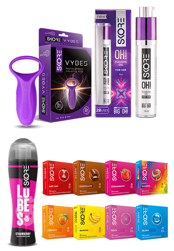 Vybes 1pc, Oh!Gel 15ml 1 pc, Strawberry Lube 50 ml, Mini Adventure pack Combo