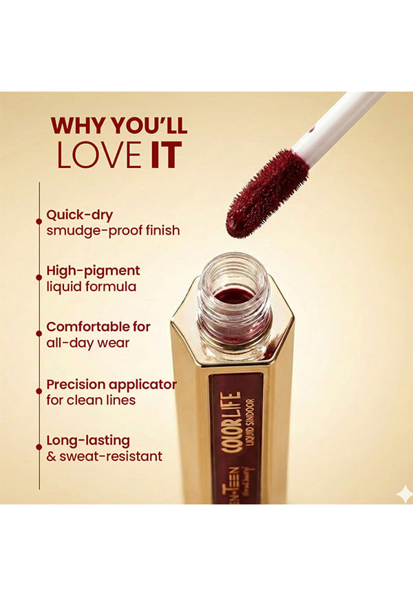 Colorlife Liquid Sindoor, Smudge Proof & Quick Dry – thumbnail 2