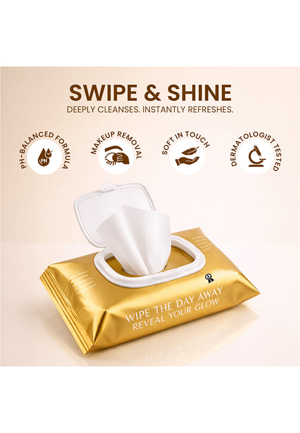 Swipe & Shine, Makeup Remover Wips – thumbnail 2