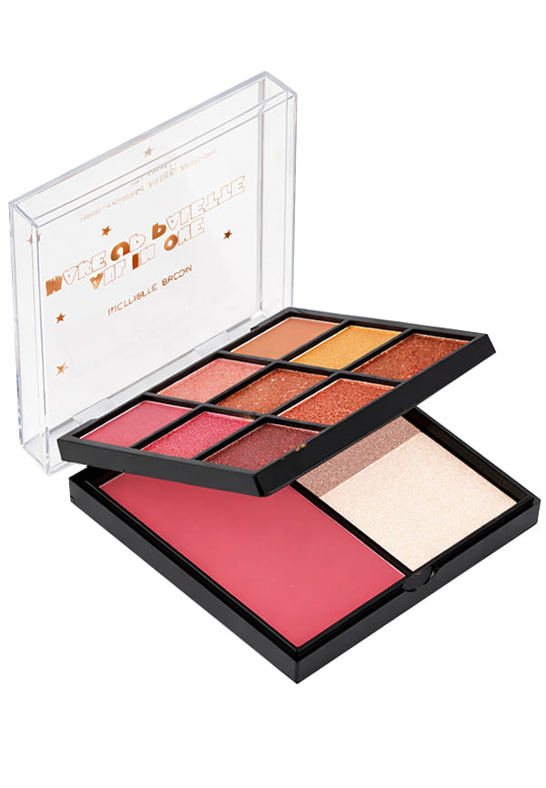 Travel All In One Makeup Kit 9 Eyeshadow + 2 Blusher + 1 Highlighter