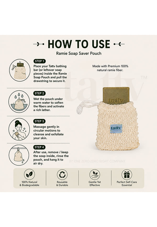 Soap Saver Pouch - Ramie Fiber – thumbnail 3