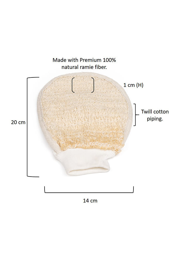 Bath Mitt - Ramie Fiber – thumbnail 3
