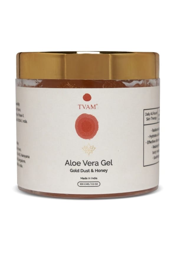 Aloe Vera Gel - Gold Dust & Honey | Size: 100 gm By Tvam