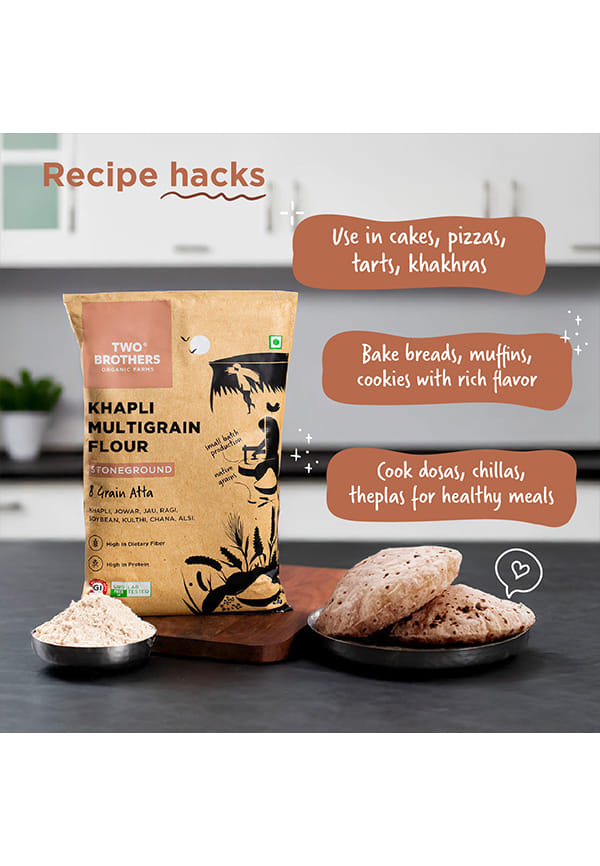 Khapli Multigrain Flour 8-grains-in-1 – thumbnail 3