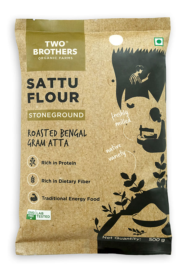 Two Brothers Roasted Bengal Sattu Atta(Pouch) Two Brothers Roasted Bengal Sattu Atta(Pouch)