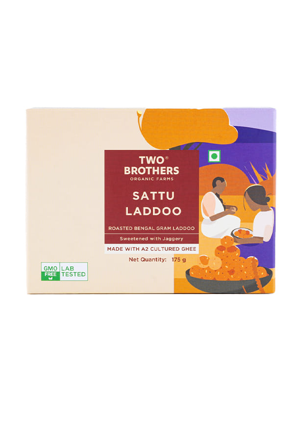 Sattu & Jaggery Laddu Box by Two Brothers(Box)