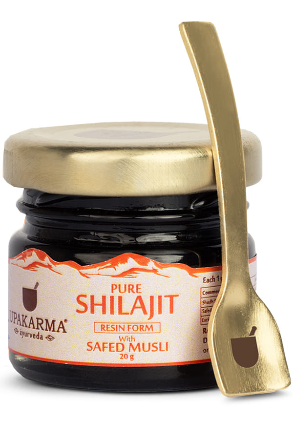 100% Ayurvedic, Original & Pure Shilajit/Shilajeet with Safed Musli