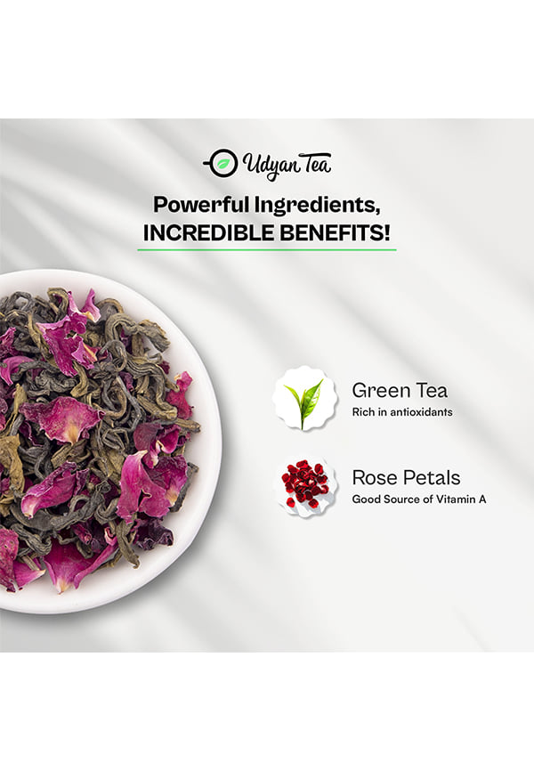 rose blossom green tea – thumbnail 3