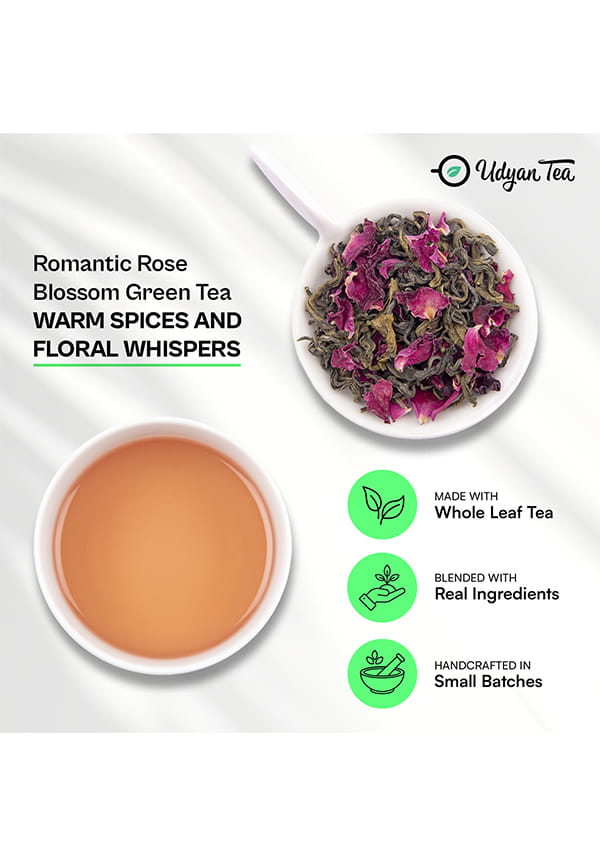 rose blossom green tea – thumbnail 5
