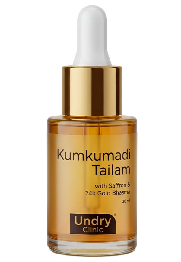 Kumkumadi Tailam with Saffron & 24k Gold Bhasma Kumkumadi Tailam with Saffron & 24k Gold Bhasma
