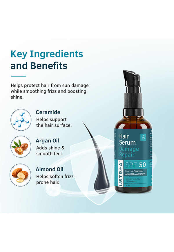 Damage Repair Hair Serum SPF 50 with Ceramide & Argan Oil – thumbnail 5