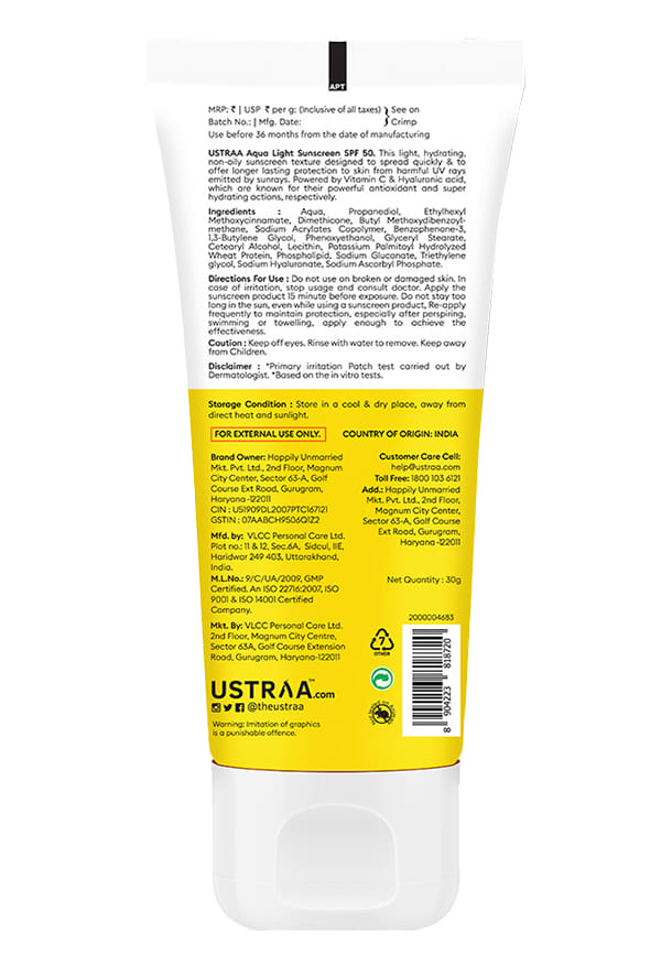 Aqua Light Sunscreen SPF 50 PA++++ with Vitamin C – thumbnail 2