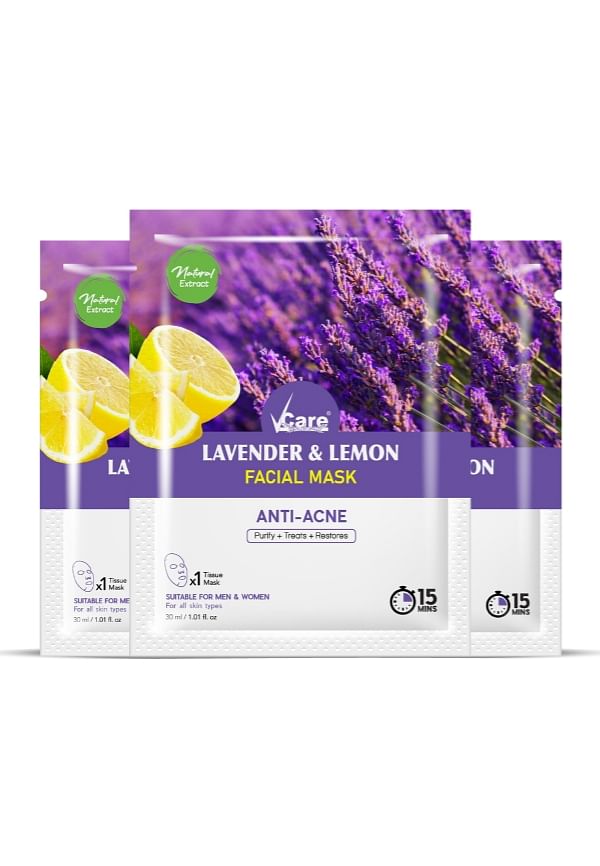 Lavender & Lemon Mask (Pack of 3)30ml