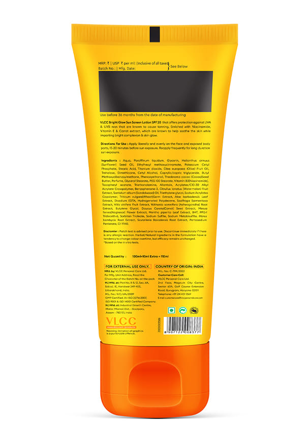 VLCC Bright Glow Sunscreen Lotion SPF 20  – thumbnail 2