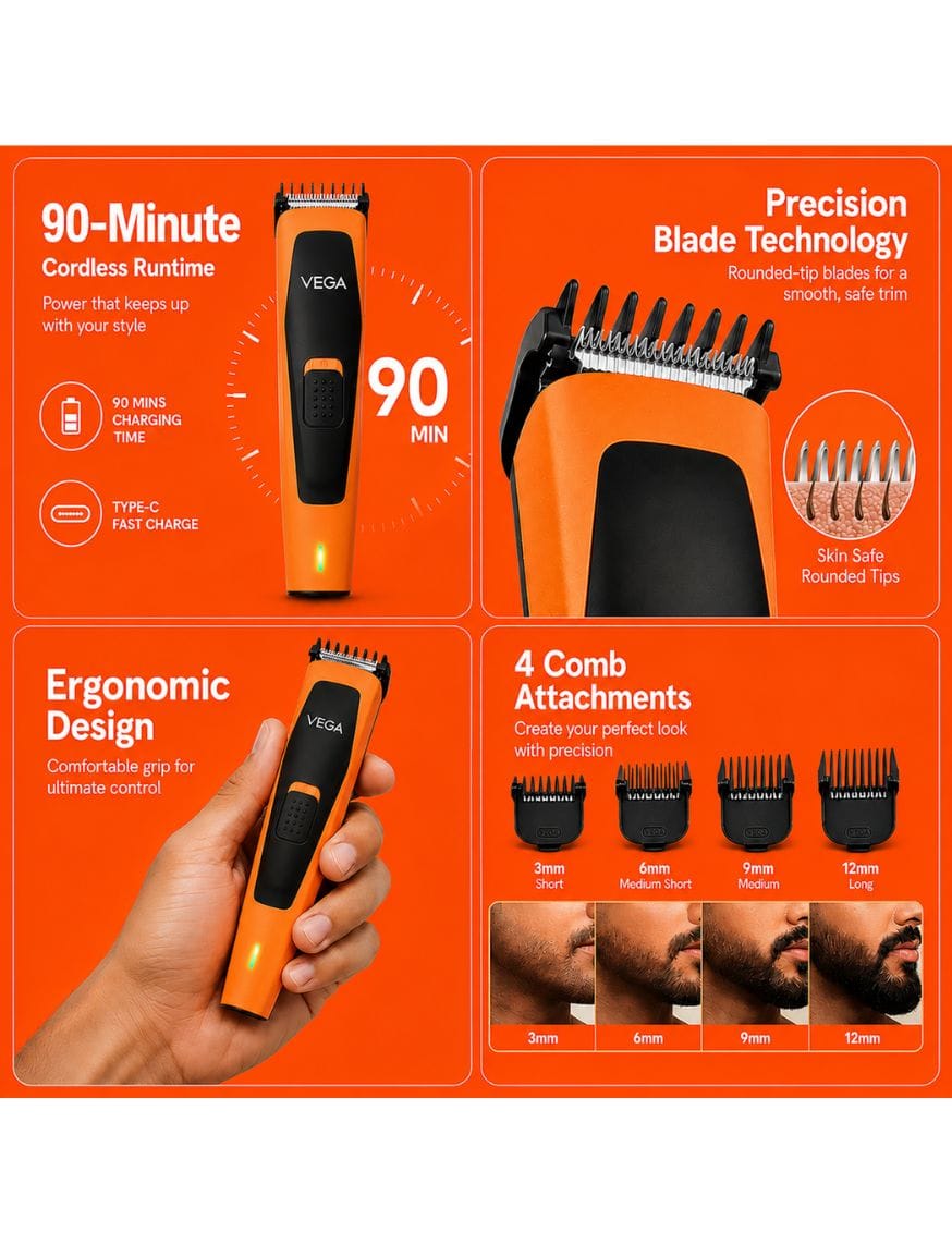 Alpha Edge Beard Trimmer for Men – thumbnail 6