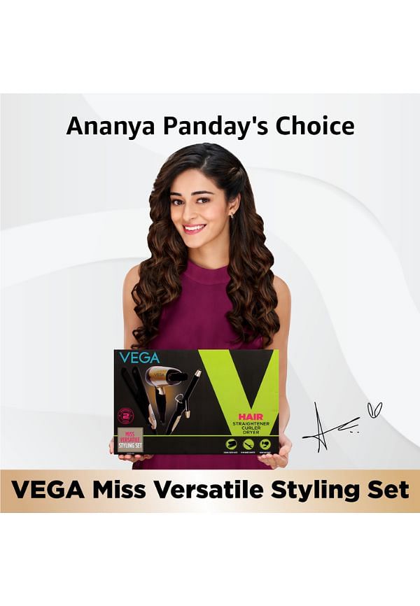 Vega hair straightener clearance and curler combo