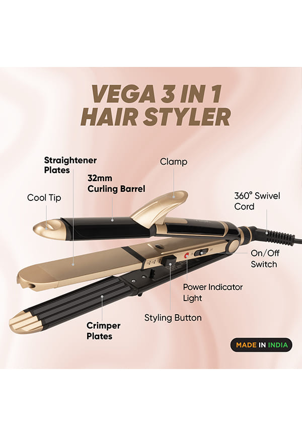 Hair Dryer & Straightener Combo: 3-in-1 Hair Styler & 1000W Hair Dryer – thumbnail 5