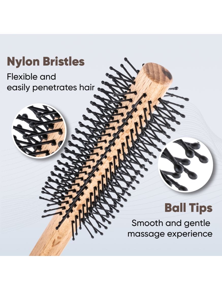 Wooden Round Hair Brush – thumbnail 4