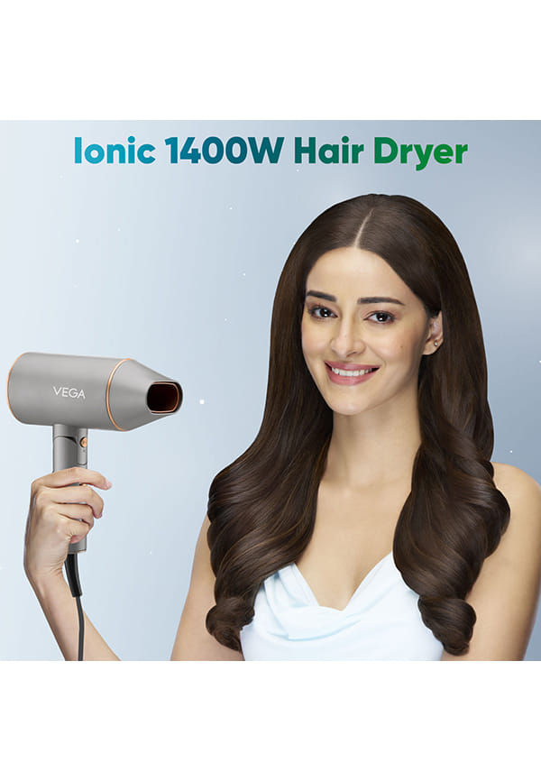 Ionic 1200-1400W Hair Dryer with Ionic Tech & Cool Shot, 2 Heat/Speed, Foldable – thumbnail 4