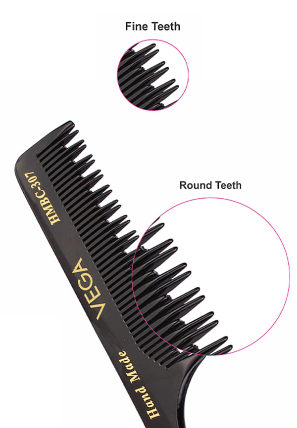 Handmade Hair Combfor Men and Women, Black, (HMBC-307) – thumbnail 5